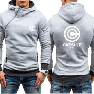 Dragon Capsule Final Form Side Zip Hoodie Light Gray - Superhero Gym Gear