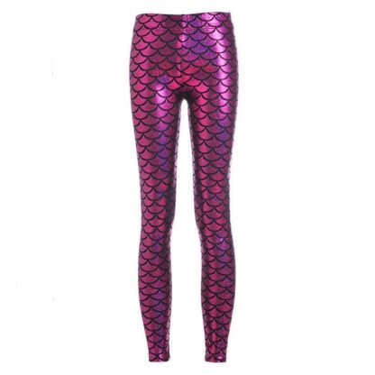 Fuschia Mermaid Women's Leggings - FitKing