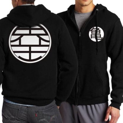 Dragon Warrior Zip Up Hoodie BW Version 3 - FitKing