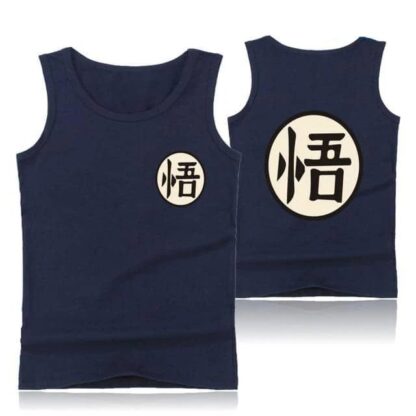 Dragon Dark Blue Plain Tank - FitKing