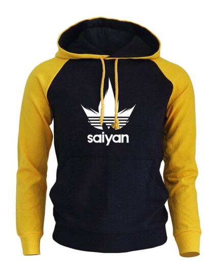 Dragon Saiyan Hoodie Collection Yellow and Black - FitKing