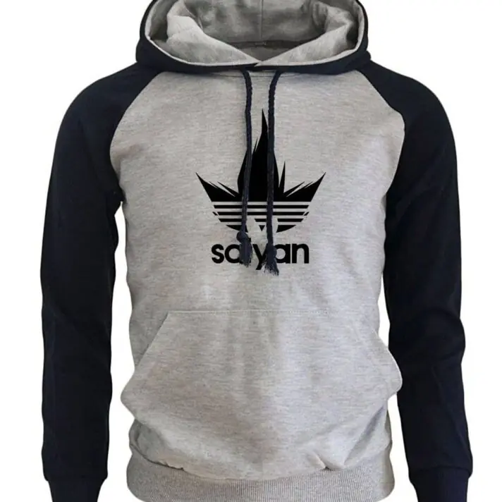 Dragon Saiyan Hoodie Collection Dark Blue and Gray - FitKing