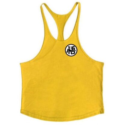 Dragon Simple Workout Tank Yellow - Superhero Gym Gear