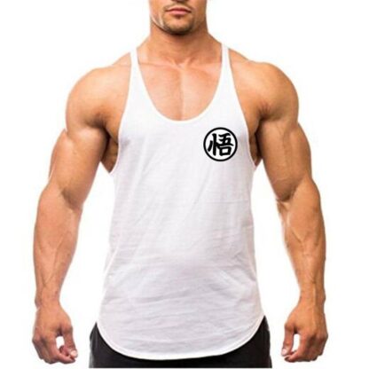 Dragon Simple Workout Tank White - Superhero Gym Gear