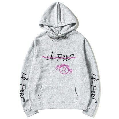 Lil Peep Sad Face Pullover Hoodies Multiple Colors - Superhero Gym Gear