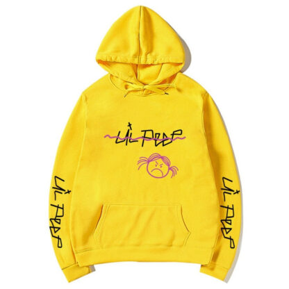 Lil Peep Sad Face Pullover Hoodies Multiple Colors - Superhero Gym Gear