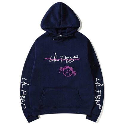 Lil Peep Sad Face Pullover Hoodies Multiple Colors - Superhero Gym Gear