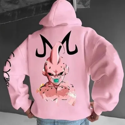 Majin Buu Graphic Hoodies Fleece - Oversized Dragon Z Hoodie - Image 13