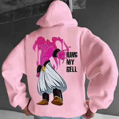 Majin Buu Graphic Hoodies Fleece - Oversized Dragon Z Hoodie - Image 8