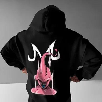 Majin Buu Graphic Hoodies Fleece - Oversized Dragon Z Hoodie - Image 3