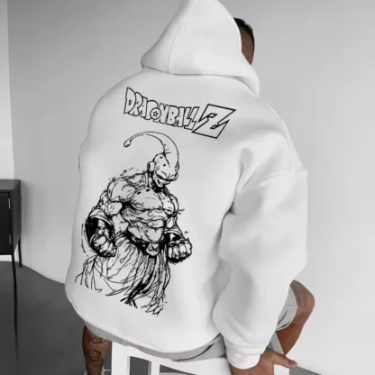 Majin Buu Graphic Hoodies Fleece - Oversized Dragon Z Hoodie - Image 9