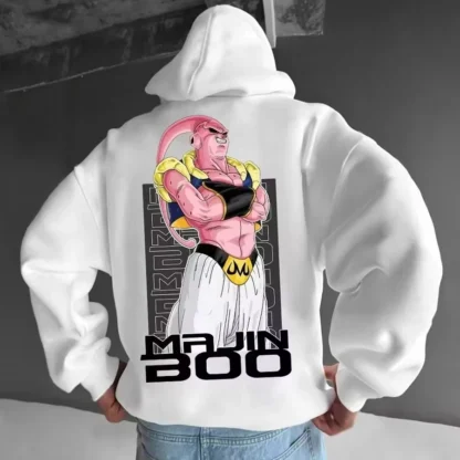 Majin Buu Graphic Hoodies Fleece - Oversized Dragon Z Hoodie - Image 4